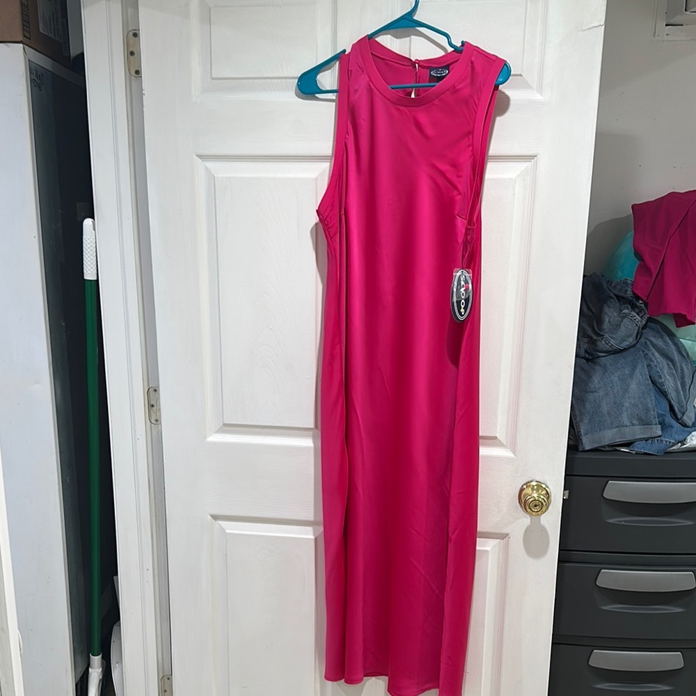 Boohoo Pink Halter Maxi Dress for Weddings